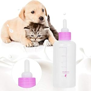 6PCS/ Set Pet Puppy Kitten Feeding Bottle Small Dog Cat Milk Nursing Care Kit Liquid Feeding Supplies 60ml with Replacement Nipples(Pink) 6PCS/ Set Pet Puppy Kitten Feeding Bottle Small Dog Cat Milk Nursing Care Kit Liquid Feeding Supplies 60ml with Replacement Nipples(Pink)