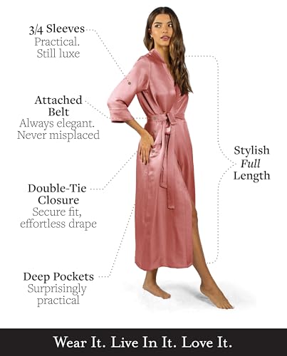 Luxury Artisan Silk Robes for Women, Washable, Natural Mulberry, Giftable4