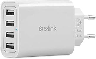 S-link Swapp SW-C8 5V 5.6A 4*USB Smart Port 2.4A Ev Şarj Adaptör