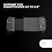 Mars Gaming MGPX, Bluetooth 5.0 Gamepad 2in1, RGB Neon, Dual Vibration und Turbo-Funktion, Smartphone-Halterung bis zu 6.8", Controller Kompatibilität PC, Android, iOS und Konsolen, USB-C, Schwarz