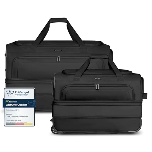 Duffle Essentials Wheeled Duffle Set bagage roulettes extensible grand volume noir