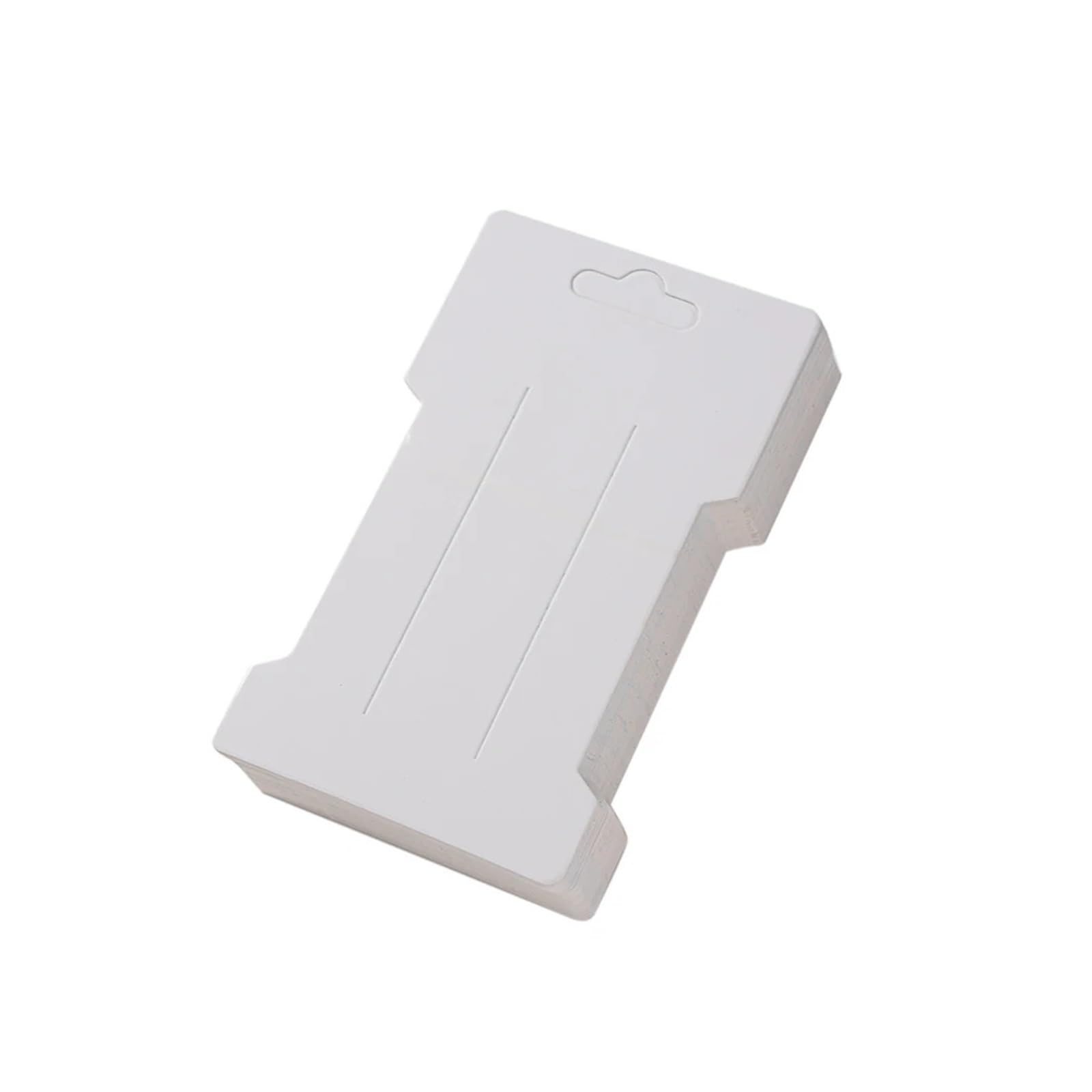 200 pinzas para el pelo de 6,6 x 11,5 cm, tarjetas de exhibición de joyas, tarjetas de papel kraft en blanco, clip para el pelo, etiqueta de precio, embalaje de horquilla, soporte de cartón (blanco)