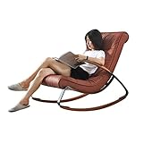 [Comfortable Rocking Experience]: Thanks to steel base with solid beech wood rocker bottom, this rocking chair will give you comfortable and safety sitting experience. In addition, its curved shape provides you a rocking feeling that will help you fall asleep quickly and have a better relaxation.