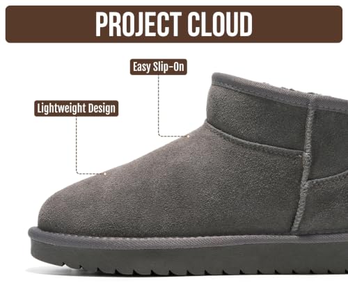 Image of Project Cloud Genuine Leather Ankle Boots for Women - Water Resistant with Memory Foam Insole Winter Boots - Trending Shoes & Comfortable Women's Ankle Boots (Hippy)