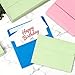 50 Pack A4 Envelopes, Colored, 4x6 Invitation Envelopes, Self Seal Envelopes Printable, for Weddings, Greeting Cards, Photos, Postcards, Mailing, Party