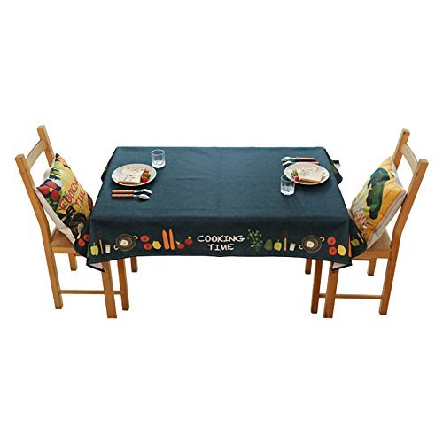 Nappe bleue de qualité pour restaurant salon et café housse table à manger MU