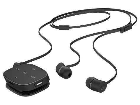 HP Hewlett-Packard Genuine Wireless Ear Phone Head Set, J2X01AA-UUF Black