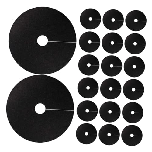 KAILIKETIY 20個 防草布保護リング 通気性に優れ再利用可能な不織布雑草防止マット 菜園 果樹園向け栄養集中設計で根の成長促進