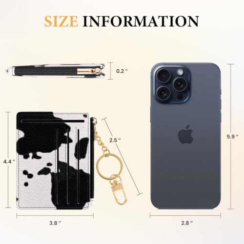 Image of Sodsay Card Case Slim Front Pocket Wallet for Women Credit Card Holder with Keychain | Slim, Credit Card Holder, Front Pocket, with Keychain