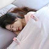 Ftqsyw 12 PCS Duvet Clips - High Elasticity Quilt Cover Clips with No Pins, Plastic Fasteners for Keeping Duvet in Place, Anti-Move Non-Slip Comforter Holder Clamps (3 Colors) - Image 7