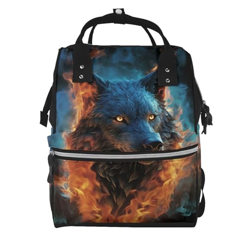 Sac à dos à langer loup : la solution grand format pour maman