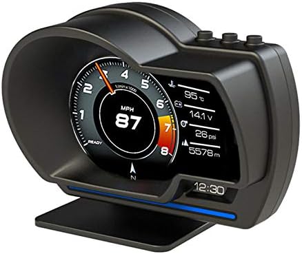 Romacci Display do HUD do carro, OBDⅡ + GPS Medidor inteligente V...