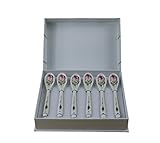 Spülmaschinenfest Roy Kirkham & Co Redoute Rose Set von sechs Geschenkverpackung Teelöffel, Pink, Set von 3