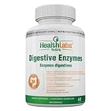 Health Labs Nutra Digestive Enzymes 30 Day Supply New Formula Now with Resveratrol, Aloe And Senna Digestive Enzymes For Irritable bowel Syndrome Strongest on the Market 18 All Natural Enzymes