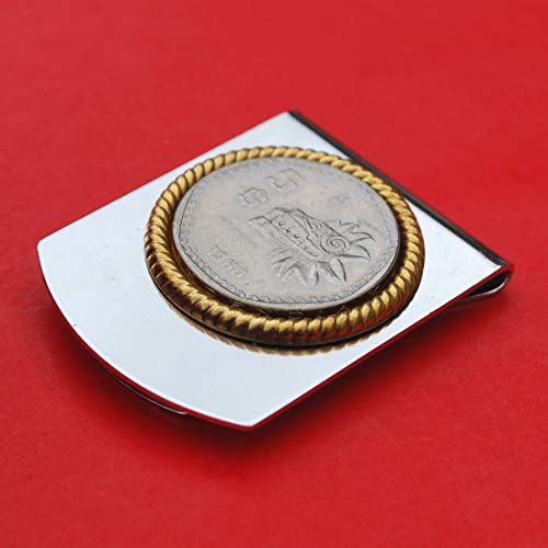 1980 Mexico 5 Pesos Coin Stainless Steel Large Money Clip NEW - Aztec Sculpture of Feathered Serpent God Quetzalcoatl4