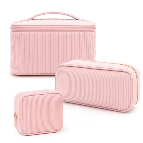 🎁【Ampia applicazione】:Pochette trucchi può essere utilizzato per riporre una varietà di piccoli oggetti, come trucco, cosmetici, gioielli e cancelleria.Può essere utilizzato anche come beauty case, borsa da viaggio o organizer quotidiano, perfetto per viaggi, shopping, parchi divertimento o attività all'aperto.Semplice ma sofisticato, è un regalo pratico ed elegante per Natale, Festa della Mamma, San Valentino o compleanni.