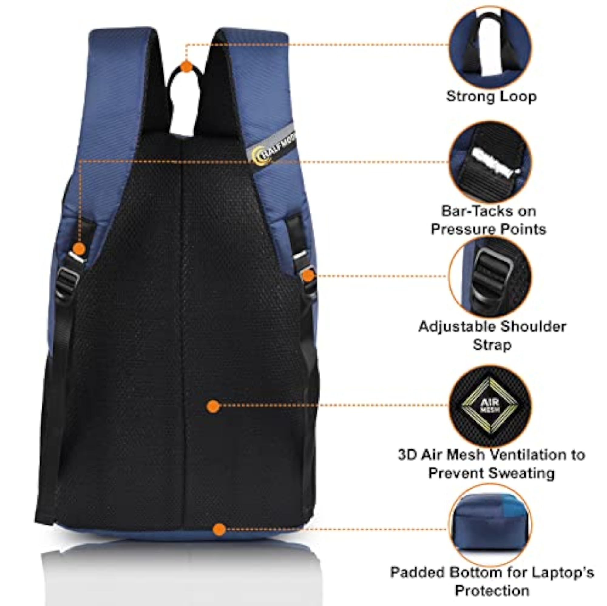 22L Water-Resistant Laptop Backpack for Men and Women