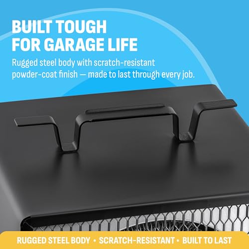 NewAir Electric Space Heater for Garage | Portable Heaters for Indoor Use | Ideal 240V Industrial Heater for Shop, Shed and Warehouse during Winter | Black