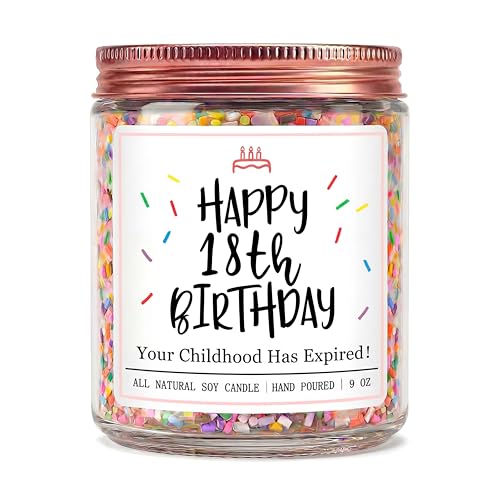 Homsolver Vanilla Scented 18th Birthday Candle