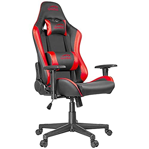 SPEEDLINK Xandor Schreibtischstuhl, kunstleder, Rot, 75 × 60-135 × 126-136cm (B × T × H)
