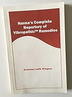 Hanna's Complete Repertory of Vibropathic Remedies 0970735901 Book Cover