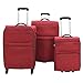 Produktbild F|23 3-TLG. Trolley-Set, Polyester, Santa Cruz2.0, rot/braun, TSA-Schloss Koffer-Set, 77 cm, 54.5 Liter, Rot/Brown