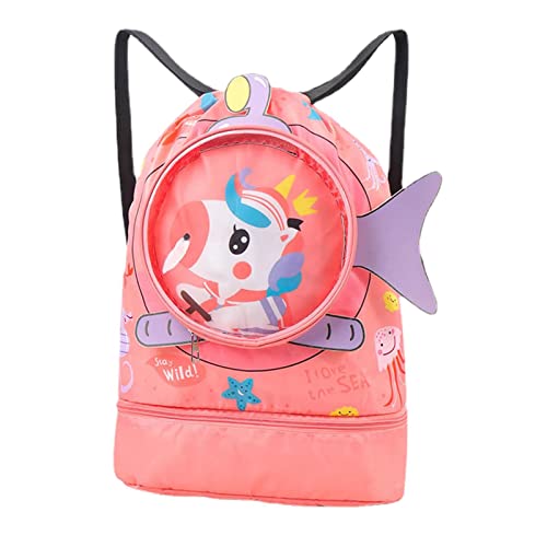 natação infantil | Animais dos desenhos animados sacos natação para crianças,Mochila academia molhad