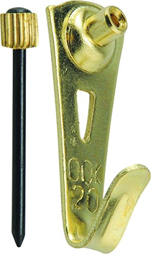 Image of Hillman OOK Brass-Plated Blue Picture Hanger 20 lb. 3 pk