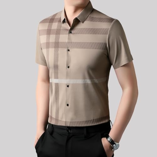 Chemise homme manches courtes ample décontractée et fluide - 2