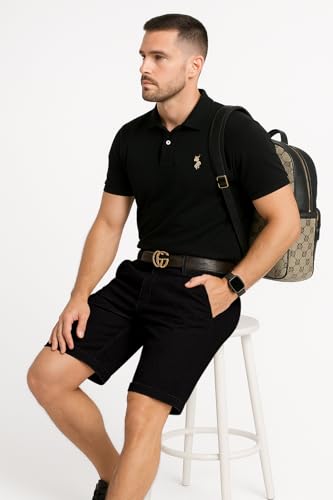 Image of GRECIILOOKS Casual Men Shorts | Rich Regular Fit Solid Short with Side Pockets | Relaxed Fit Half Pants | Mid Rise Waist (Available in Plus Size)