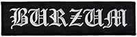 Burzum - Logo Aufnäher/Patch | Original Burzum Logo Aufnäher (Patch), weiß gestickt