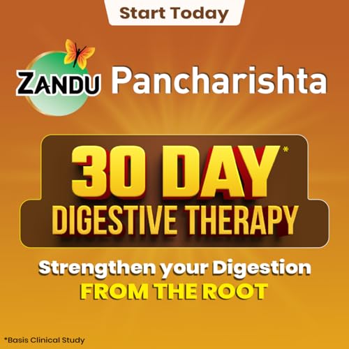 Zandu Pancharishta Ayurvedic Digestive Tonic 900ML | 15 Day Pack | Relief from Regular Gas, Bloating, Acidity & Indigestion From the Root