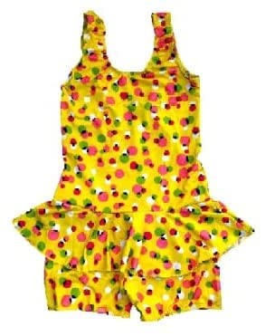 ToyshineSwimming Costume1 Peice Suit for Baby Girls 3-4 yrs SP-103, Color and Design May Vary SSTP Multicolour