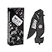 Navy Folding Elite Black Stealth Knife - USN Rescue Knife - Great Gift for the Sailor in your Life - Navy Knife Black