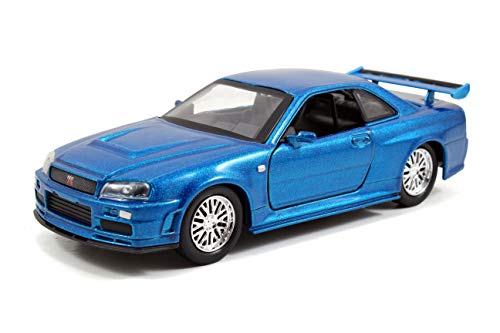 Nissan Skyline GT-R R34 1:32 Azul Die-cast miniatura 1