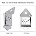 Mandolin Guitar Tailpiece with Cover and Screws Instrument Replacement Accessory for Mandolin Guitar Part Replacement (Silver)
