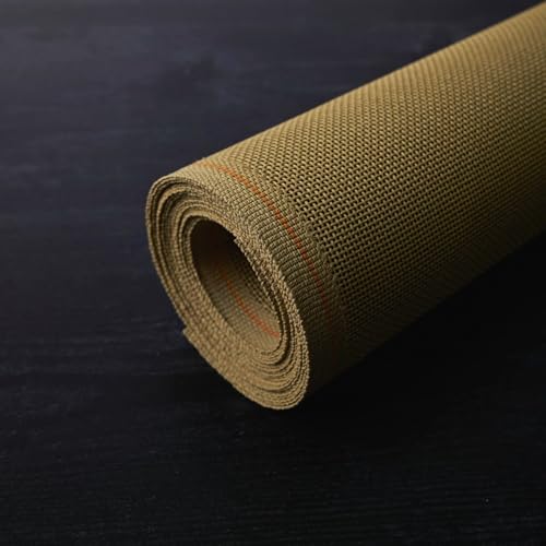 Image of Needlepoint Canvas Orange Line Blank Mono Deluxe Antique Brown 20 inchX 18 inch (18 mesh)