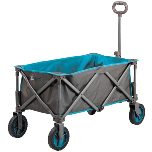 Portal Outdoors Alf zusammenklappbarer Trolley, Robustes Gestell, 100 kg Tragkraft, perfekt für Festivals/Camping, Blau, Einheitsgröße Cover