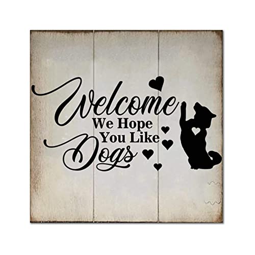 Plaque murale Pomeranian en bois cadeau pendaison de crémaillère