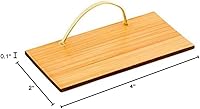 Vista 4 de Restaurantware Platos de bambú de 4 x 2 pulgadas, 100 tablas de servir de madera desechables, mini con asa, platos rectangulares de postre de bambú