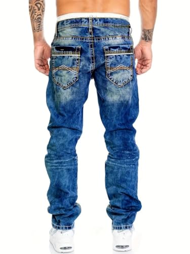 Men's Skinny Jeans, denimPants,Stretch Fashion Straight,Leg Flex Waist Slim fit Distressed Jean,Cargo Jeans for Men3