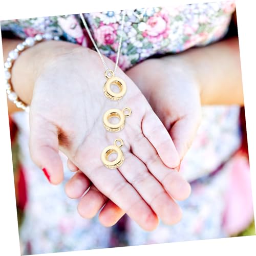 Perles tube cuivre avec boucle d'espacement pour bracelets DIY - 5