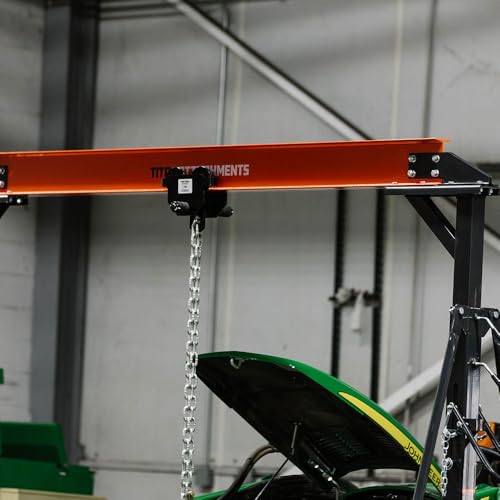 image for Titan Attachments Adjustable Gantry Crane, 1 Ton Capacity, Shop Lift H