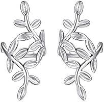 Silvora Sterling Silver Non-Piercing Ear Cuff Earrings, Helix Cartilage Cuff Earrings Set for Women Teen Girls with...