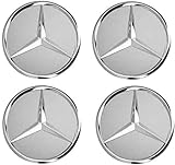  Smartfix 4x Felgendeckel Radnabenkappen Mercedes Benz Felge Klasse A B C E CLA CLK Grau