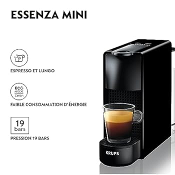 Nespresso C45MEBKNE Essenza Plus Coffee Machine (Black