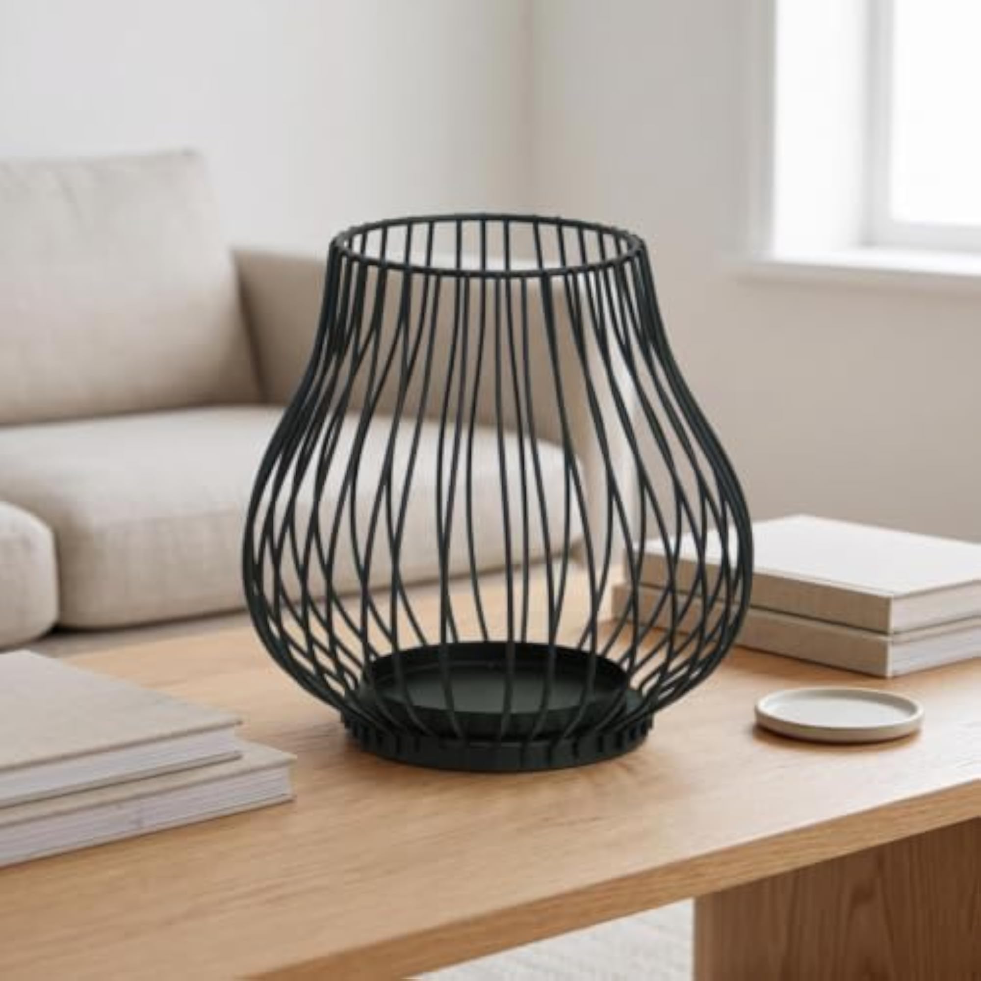 Decorative Wire Candle Holder for Tabletop