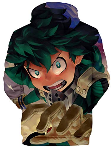 YIMIAO 3D Stampato Pullover Mio Eroe Anime