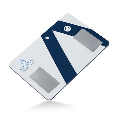 KardiaMobile Card Credit-Card Sized EKG, Medical-Grade & FDA-Cleared Personal Heart Monitor, Carry in Wallet, Bluetooth-Enabled for On-The-Go Check-Ups Anywhere, Compatible with Most Smartphones
