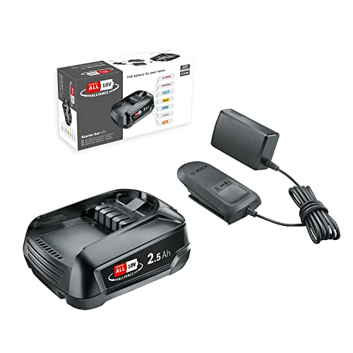 Bosch 18V Battery and Charger Starter Set (1× 2.5 Ah Battery AL 18V-CV Charger Carton Packaging)
